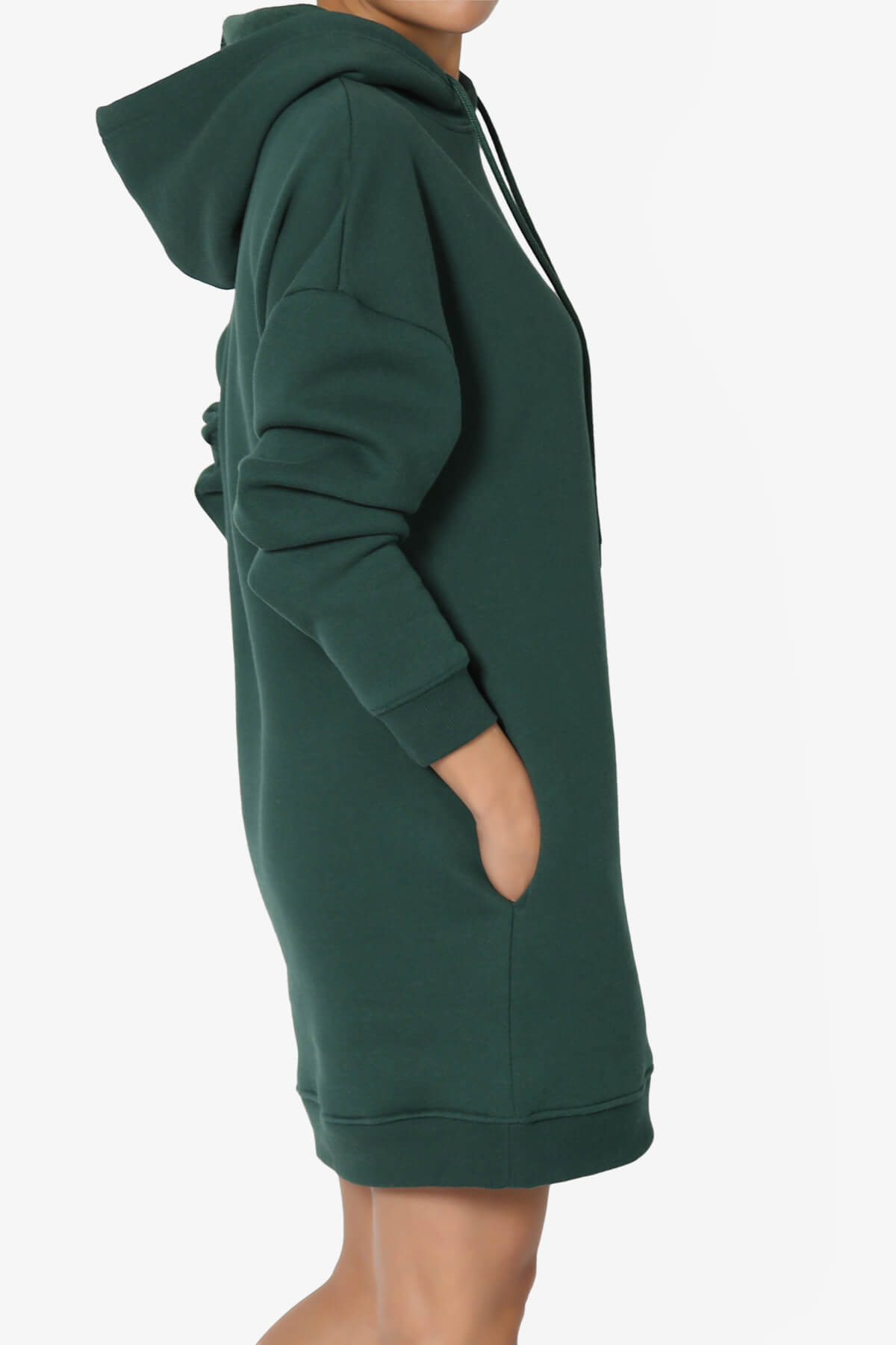 Parigi Fleece Oversized Tunic Sweatshits HUNTER GREEN_4