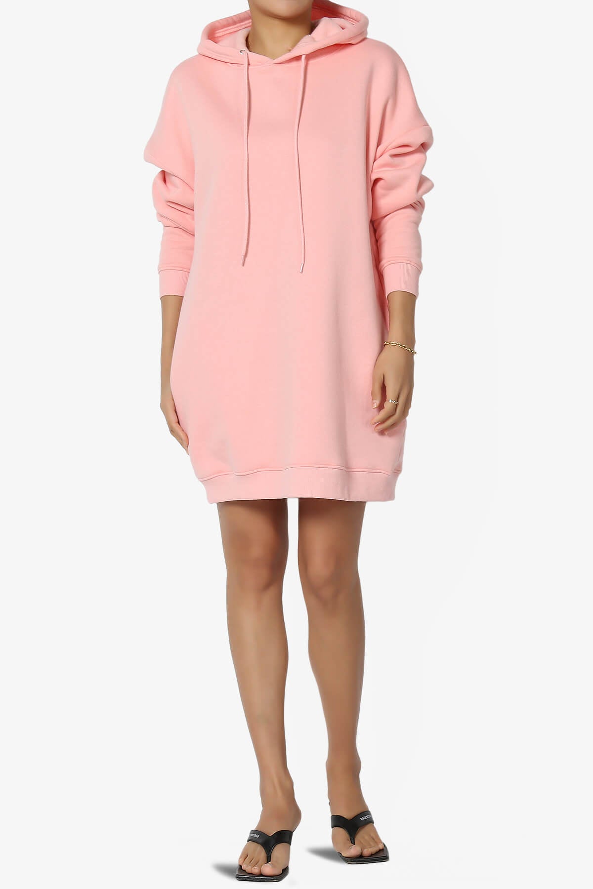 Parigi Fleece Oversized Tunic Sweatshits LIGHT PINK_6