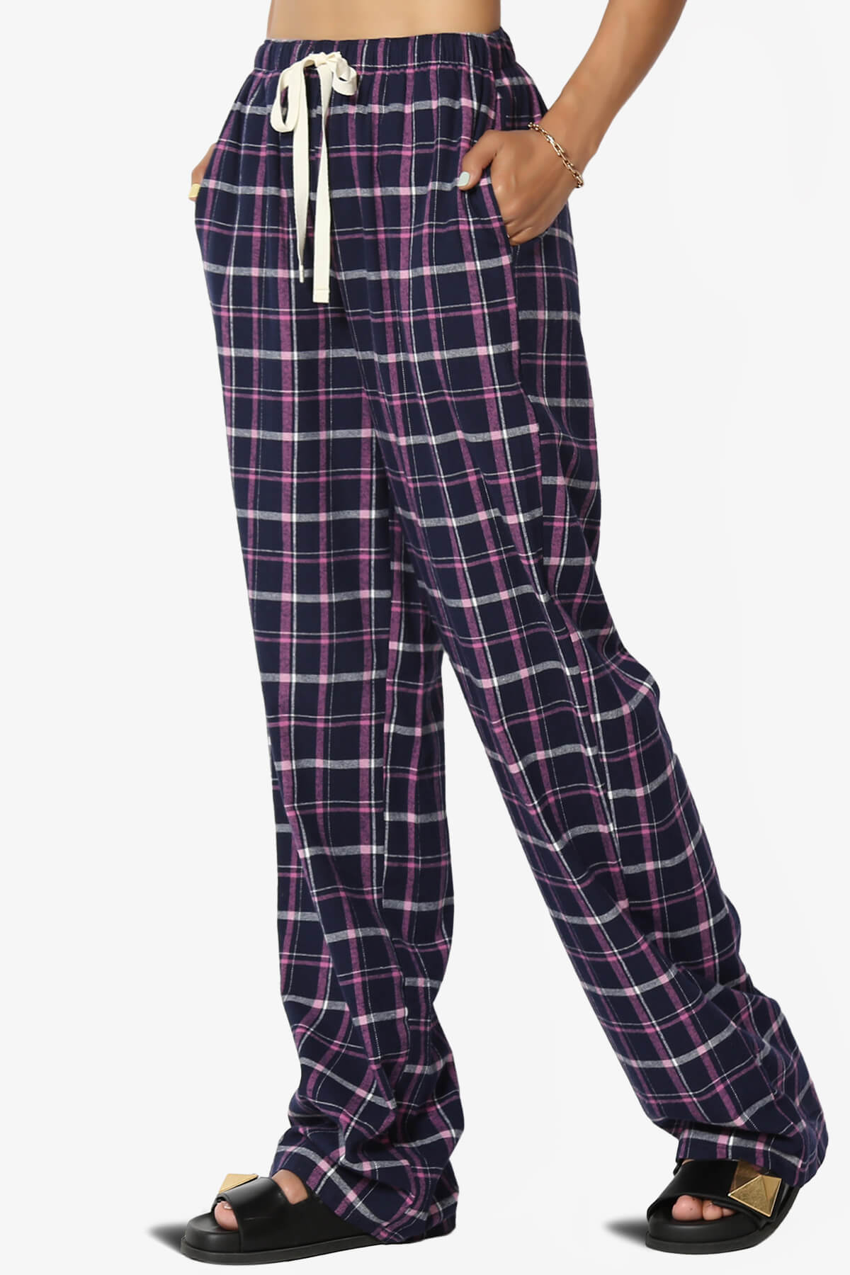Purple & Black Checkered Comfortable Soft Lounge Pajama Pants -  SimplyCuteTees