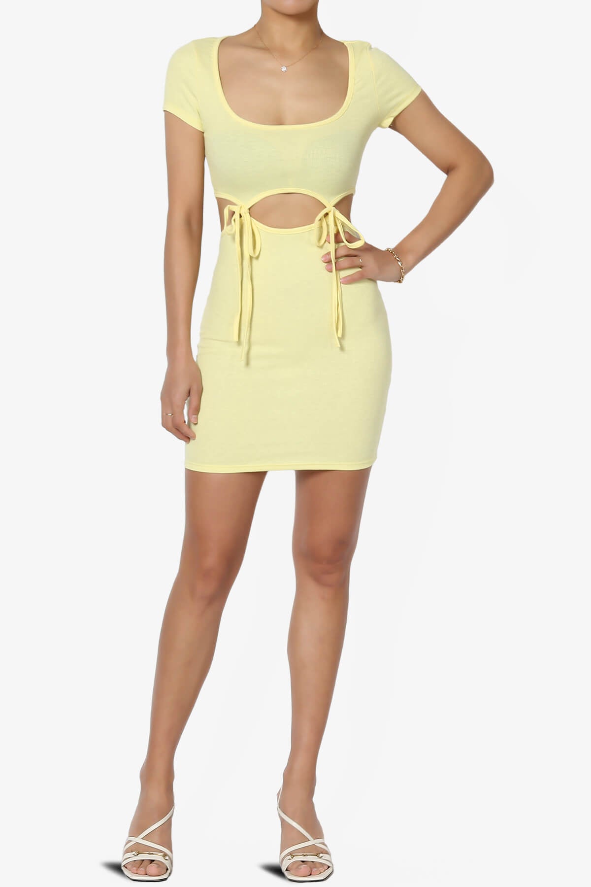 Sammie Cutout Bodycon Mini Dress BANANA_6