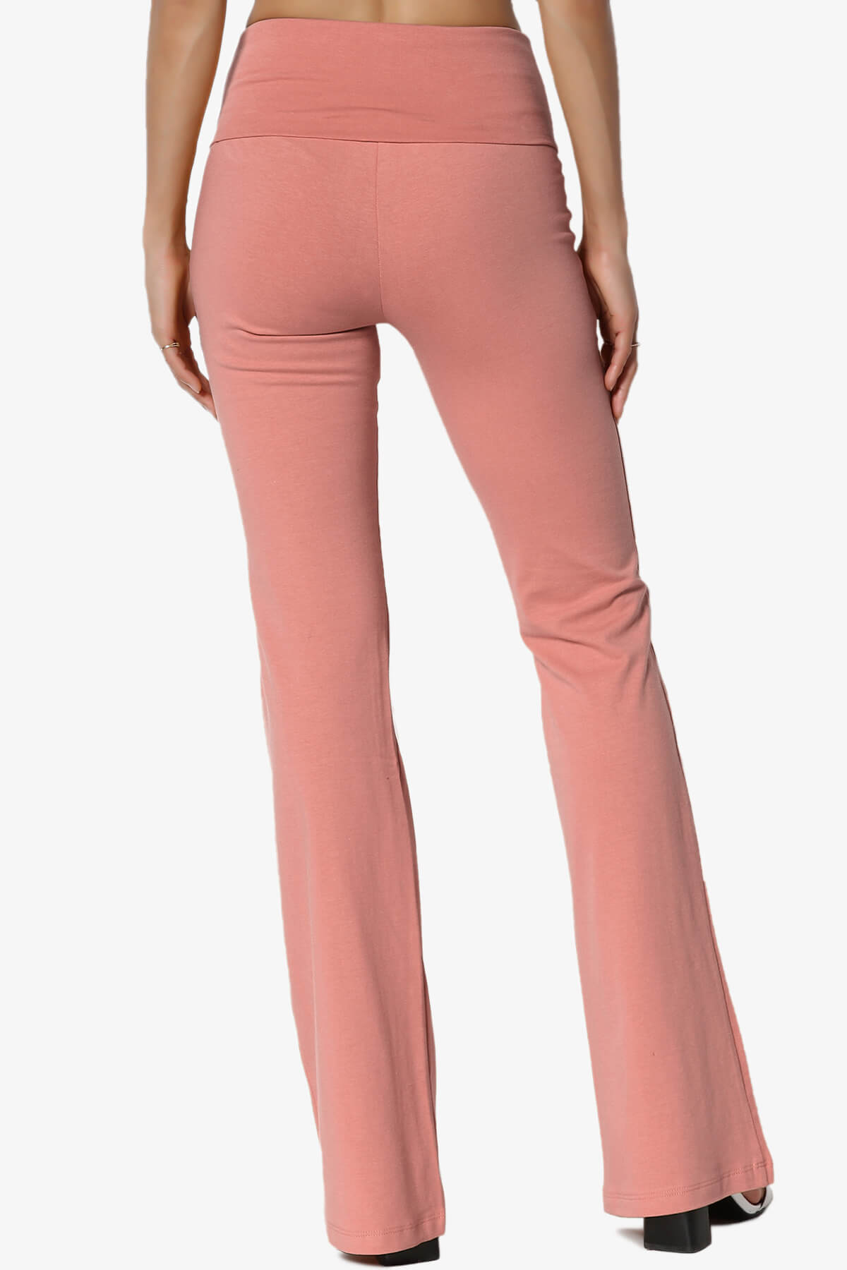 Sara Foldover Waist Yoga Pants ASH ROSE_2