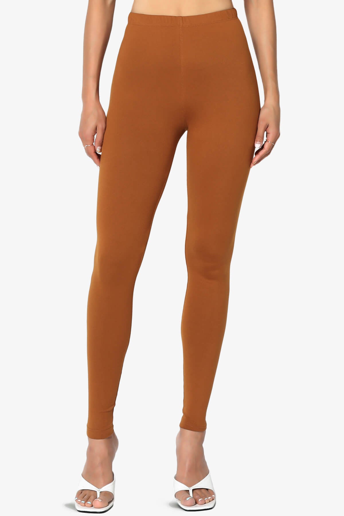 Load image into Gallery viewer, Slimmer Super Soft Comfort Ankle Leggings ALMOND_1

