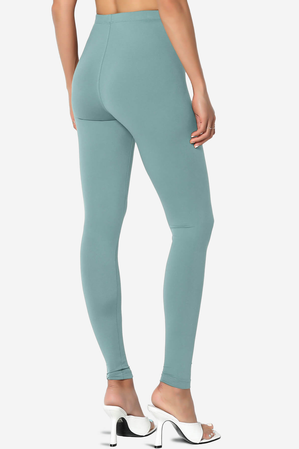 Load image into Gallery viewer, Slimmer Super Soft Comfort Ankle Leggings DUSTY BLUE_4
