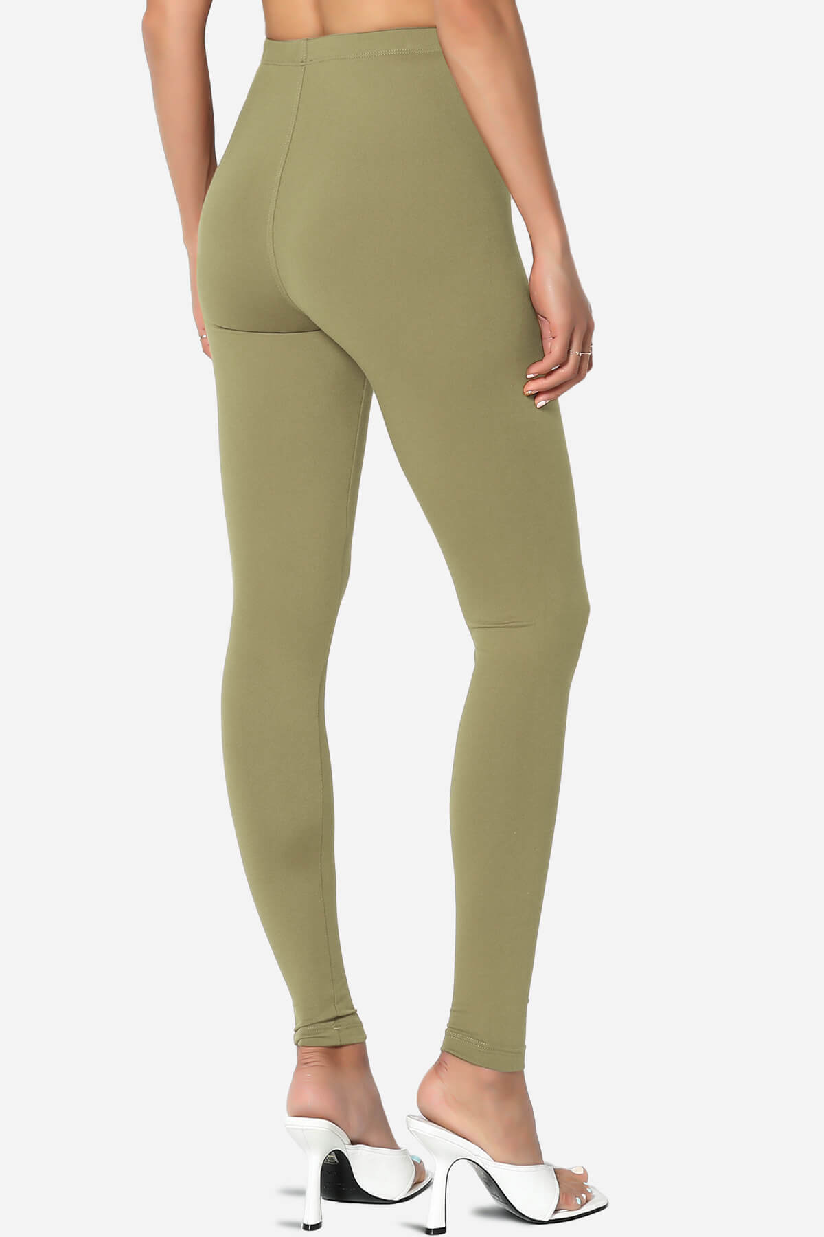 Slimmer Super Soft Comfort Ankle Leggings KHAKI GREEN_4