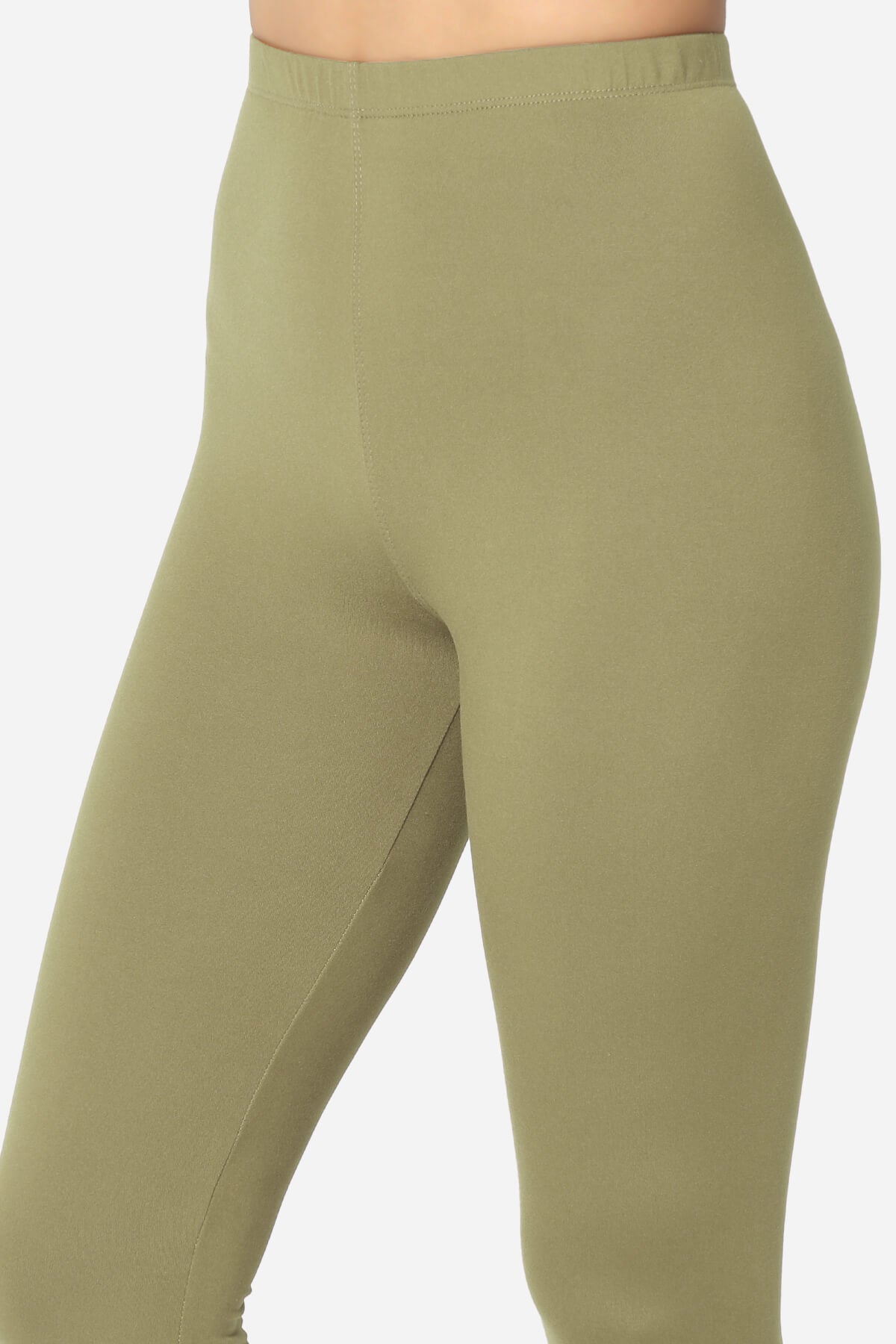 Slimmer Super Soft Comfort Ankle Leggings KHAKI GREEN_5
