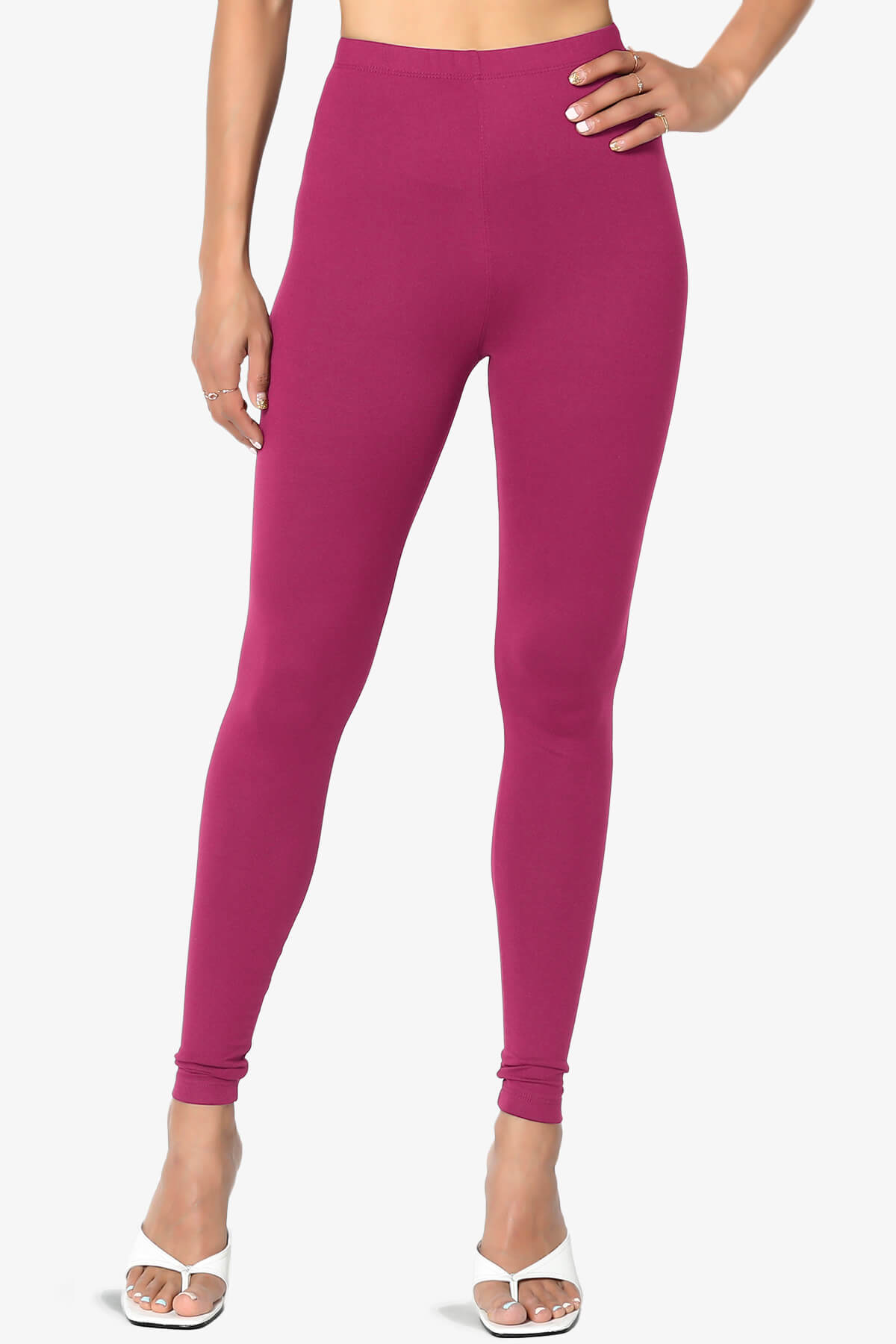 Slimmer Super Soft Comfort Ankle Leggings MAGENTA_1