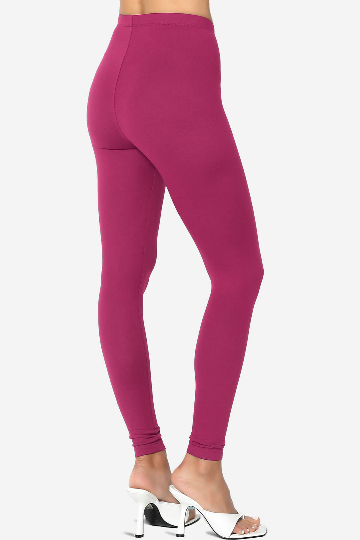 Slimmer Super Soft Comfort Ankle Leggings MAGENTA_4