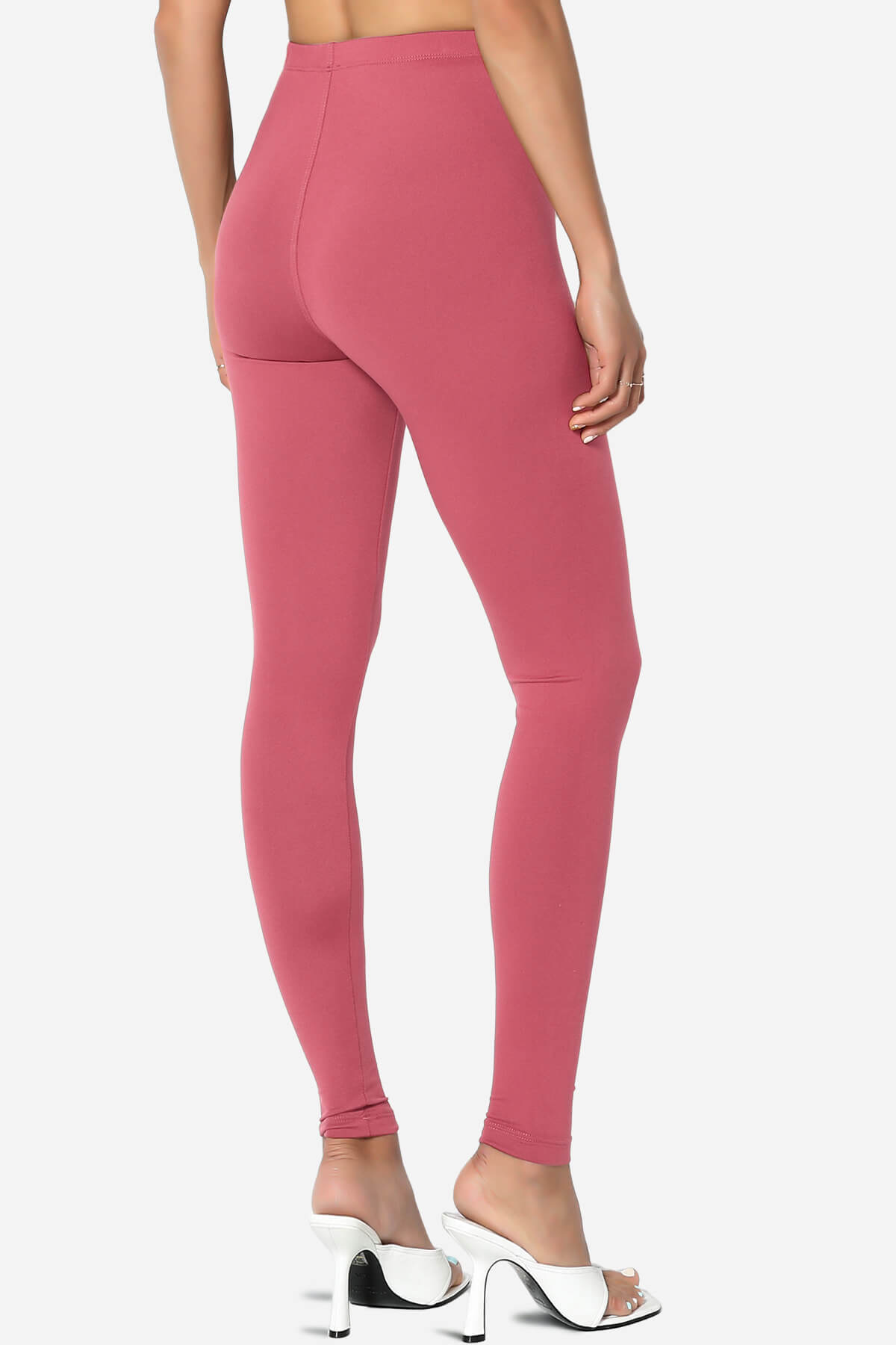 Slimmer Super Soft Comfort Ankle Leggings ROSE_4
