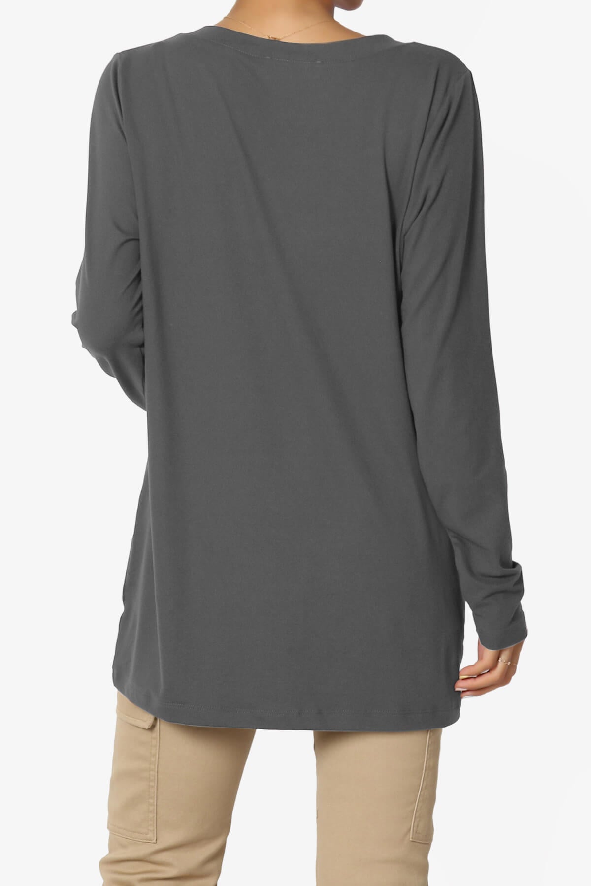 Load image into Gallery viewer, Susan Ultra Soft Chest Pocket Loose Fit T-Shirt ASH GREY_2
