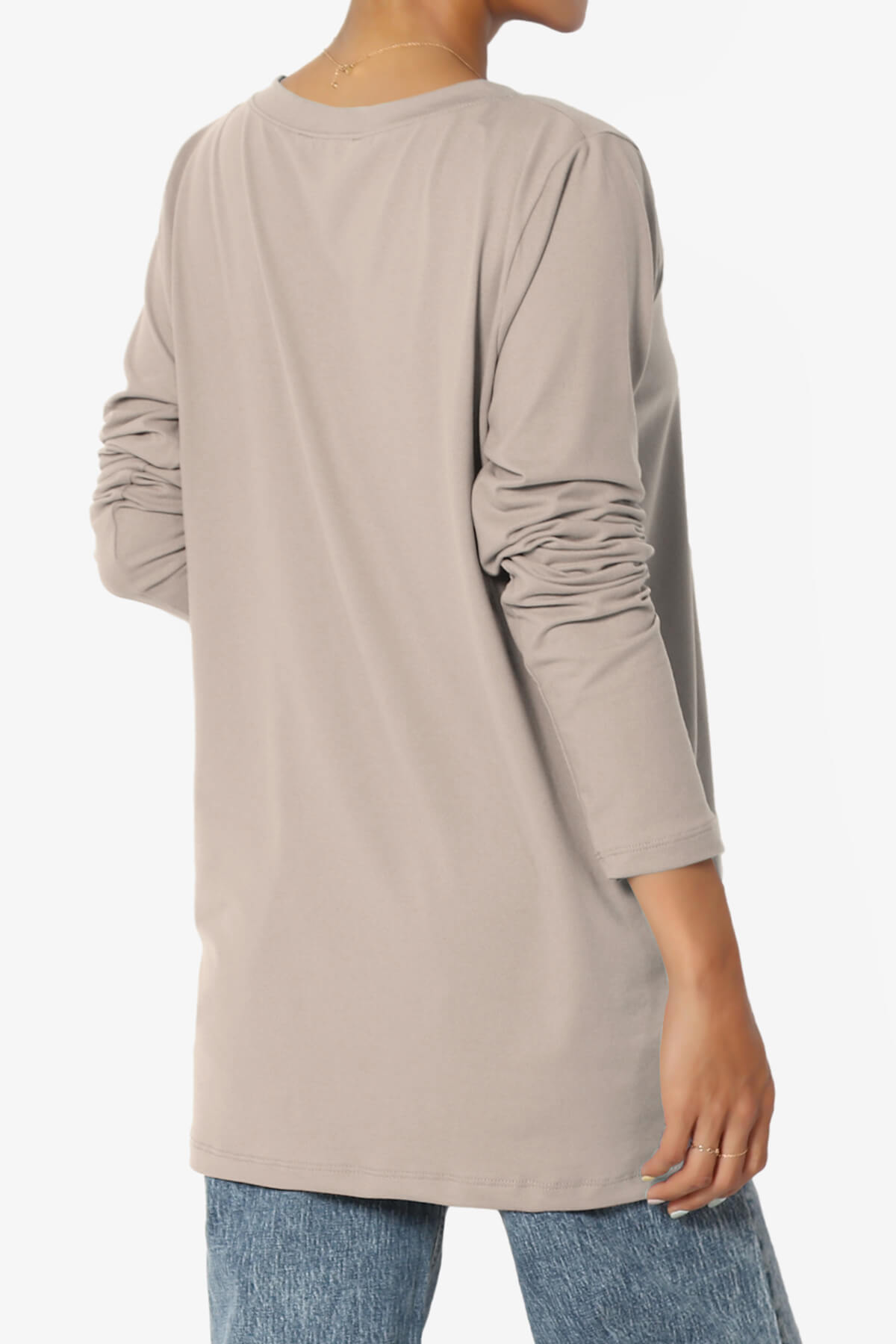 Load image into Gallery viewer, Susan Ultra Soft Chest Pocket Loose Fit T-Shirt LIGHT MOCHA_4
