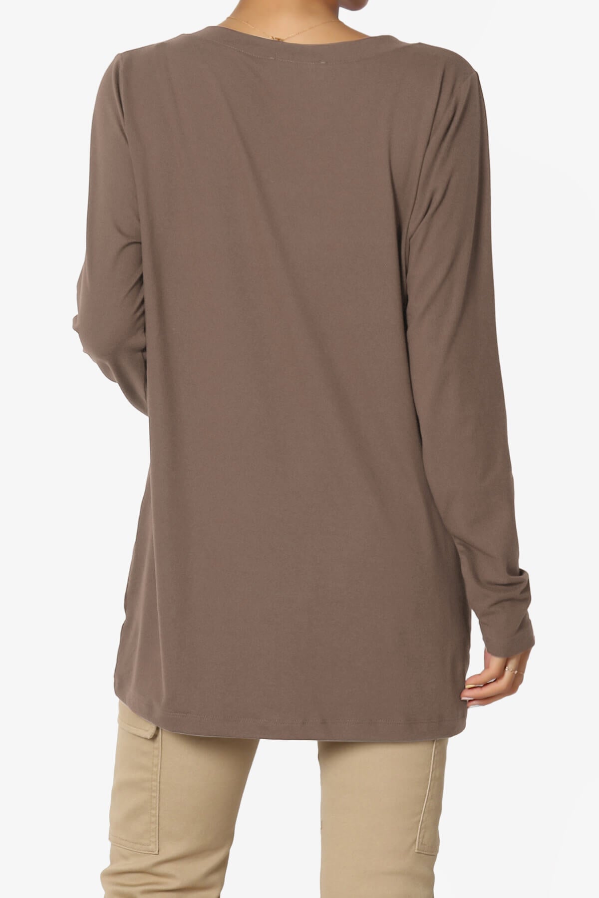 Load image into Gallery viewer, Susan Ultra Soft Chest Pocket Loose Fit T-Shirt MOCHA_2
