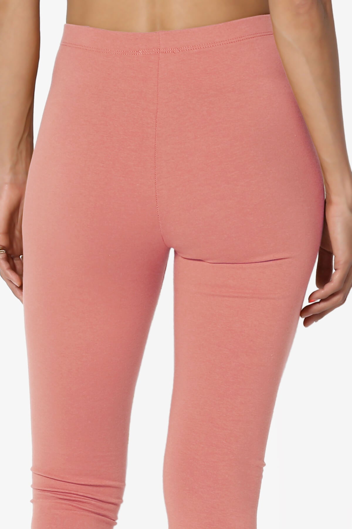 Load image into Gallery viewer, Thalia Cotton Jersey Ankle Leggings ASH ROSE_6

