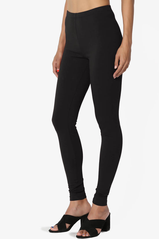 Load image into Gallery viewer, Thalia Cotton Jersey Ankle Leggings BLACK_3
