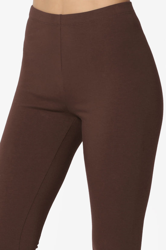 Load image into Gallery viewer, Thalia Cotton Jersey Ankle Leggings BROWN_5
