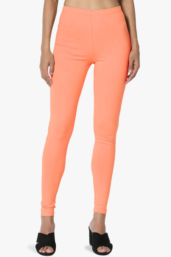 Load image into Gallery viewer, Thalia Cotton Jersey Ankle Leggings CORAL_1
