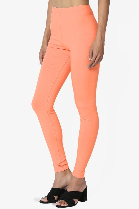 Load image into Gallery viewer, Thalia Cotton Jersey Ankle Leggings CORAL_3
