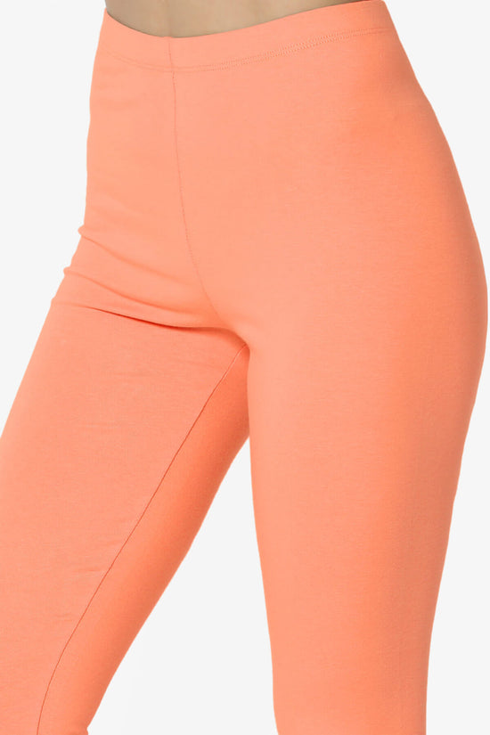 Load image into Gallery viewer, Thalia Cotton Jersey Ankle Leggings CORAL_5
