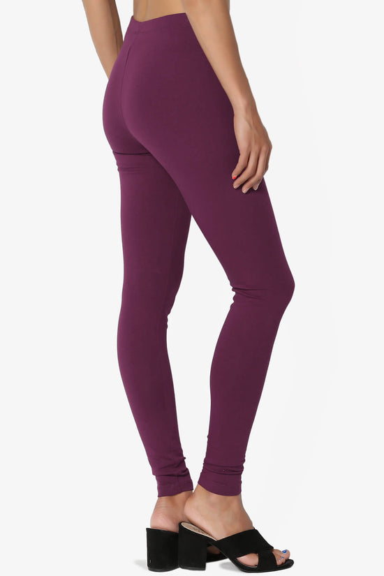 Load image into Gallery viewer, Thalia Cotton Jersey Ankle Leggings DARK PLUM_4
