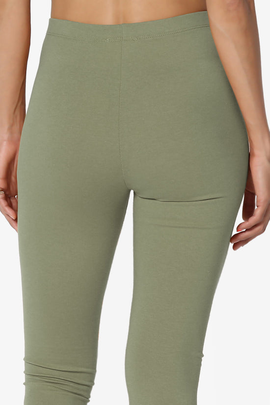 Thalia Cotton Jersey Ankle Leggings DUSTY OLIVE_6