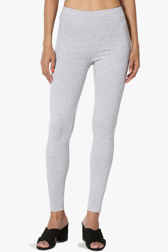 Load image into Gallery viewer, Thalia Cotton Jersey Ankle Leggings HEATHER GREY_1
