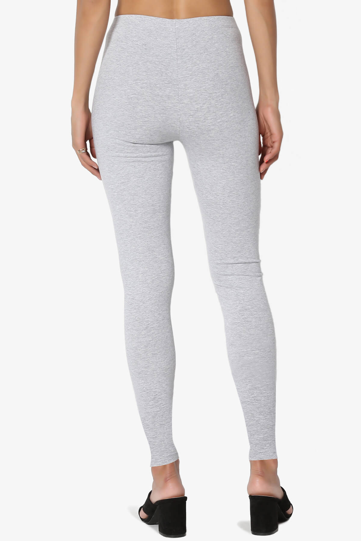Load image into Gallery viewer, Thalia Cotton Jersey Ankle Leggings HEATHER GREY_2
