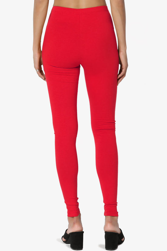 Load image into Gallery viewer, Thalia Cotton Jersey Ankle Leggings RED_2
