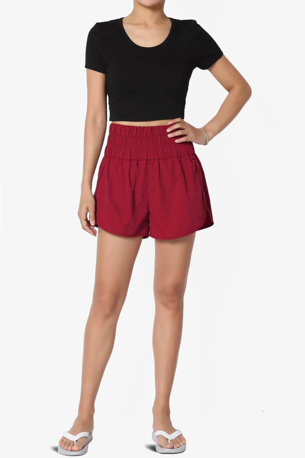 Load image into Gallery viewer, The Way Home Running Shorts BURGUNDY_6
