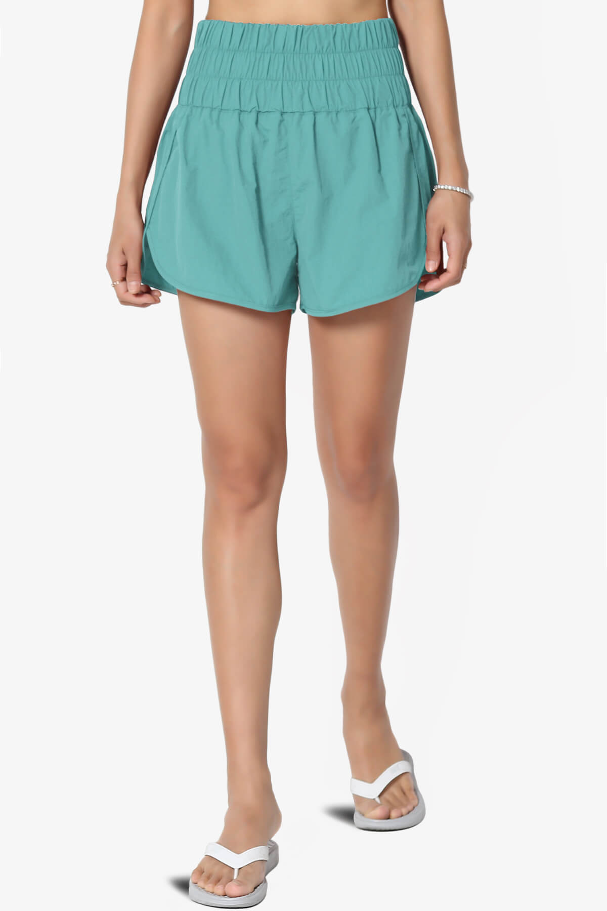 Load image into Gallery viewer, The Way Home Running Shorts DUSTY TEAL_1
