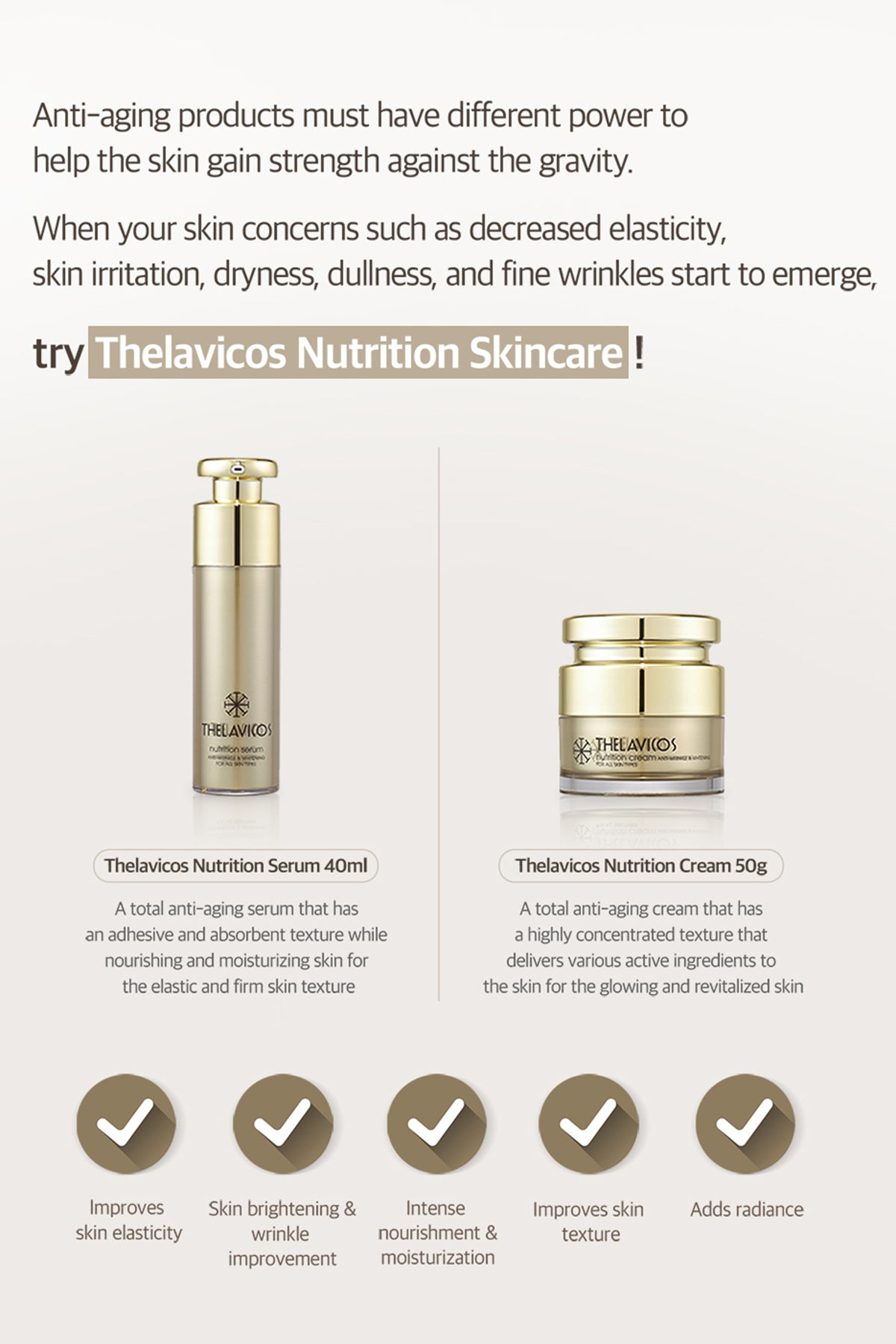 Thelavicos Nutrition Cosmetic Set Serum + Cream