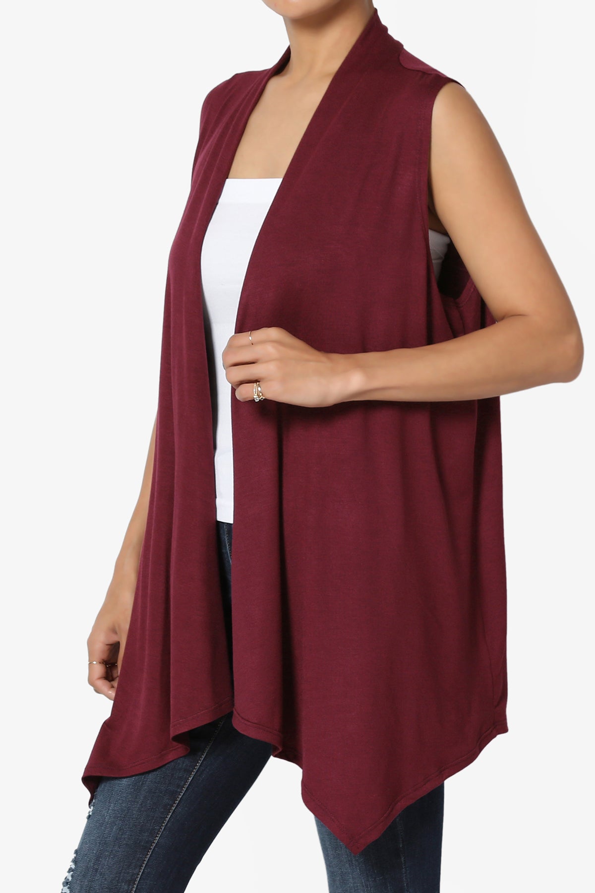 Danna Draped Jersey Vest