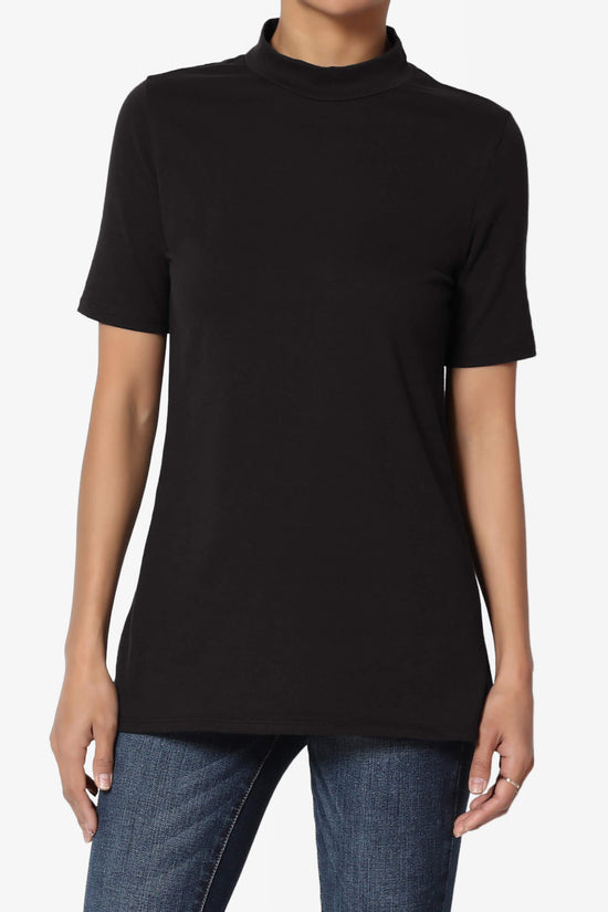 Kahiko Mock Neck Short Sleeve Tee PLUS