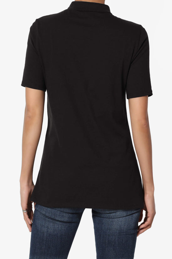 Kahiko Mock Neck Short Sleeve Tee PLUS