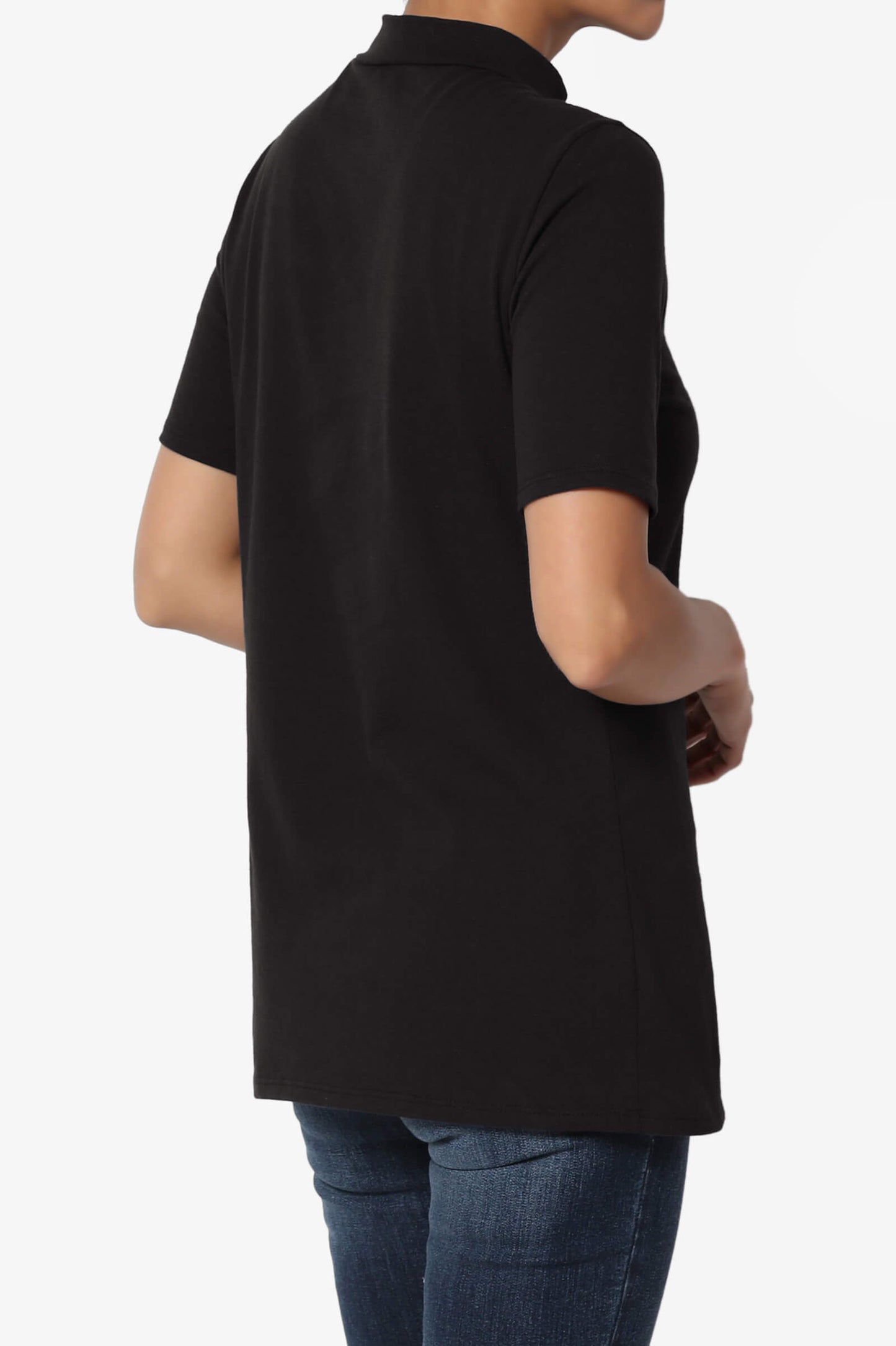 Kahiko Mock Neck Short Sleeve Tee PLUS