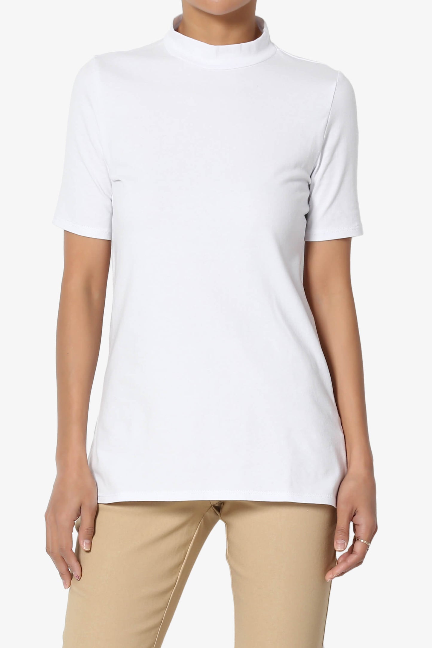 Kahiko Mock Neck Short Sleeve Tee PLUS