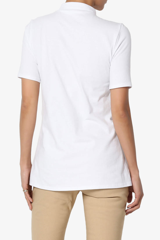 Kahiko Mock Neck Short Sleeve Tee PLUS