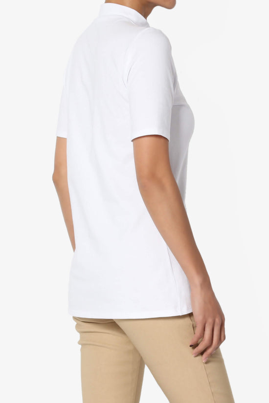 Kahiko Mock Neck Short Sleeve Tee PLUS