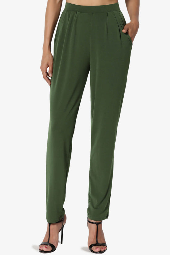 Trellis Cool Pleated Elasic Waist Pants