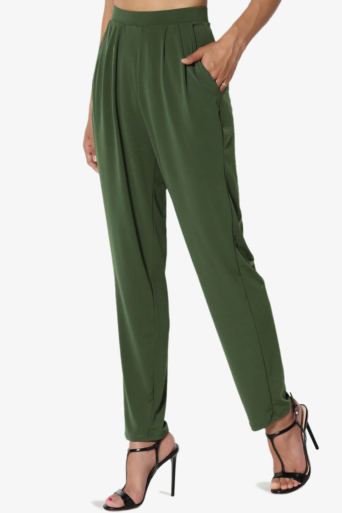 Trellis Cool Pleated Elasic Waist Pants