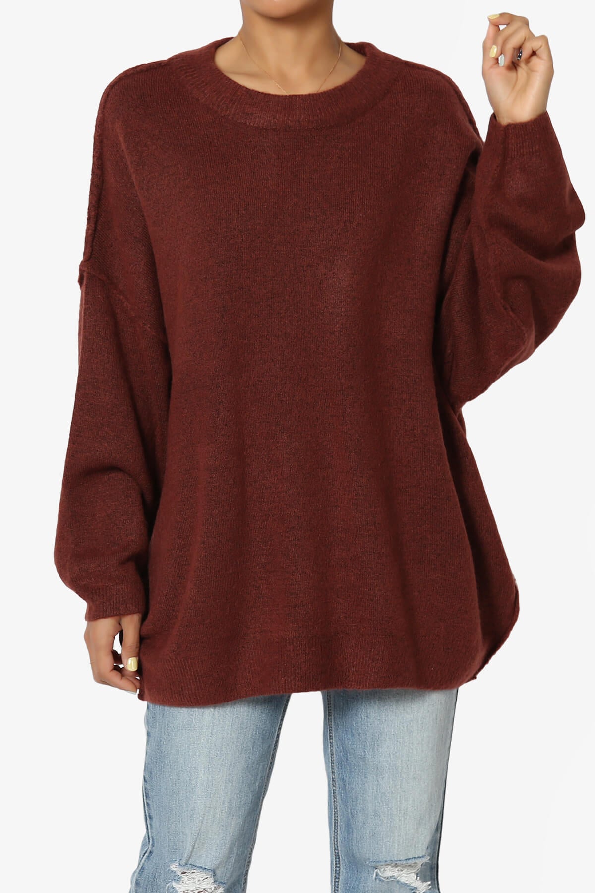 Troopa Oversized Melange Sweater PLUS