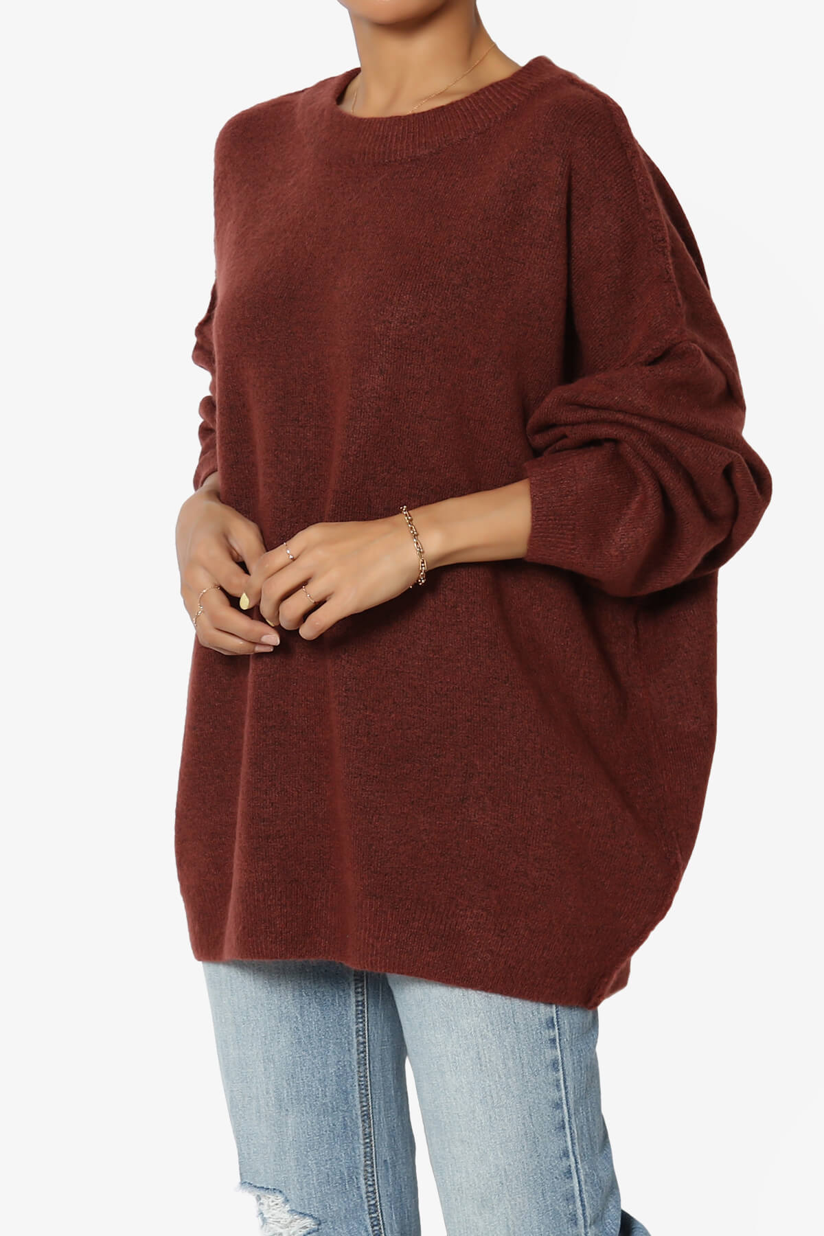 Troopa Oversized Melange Sweater PLUS