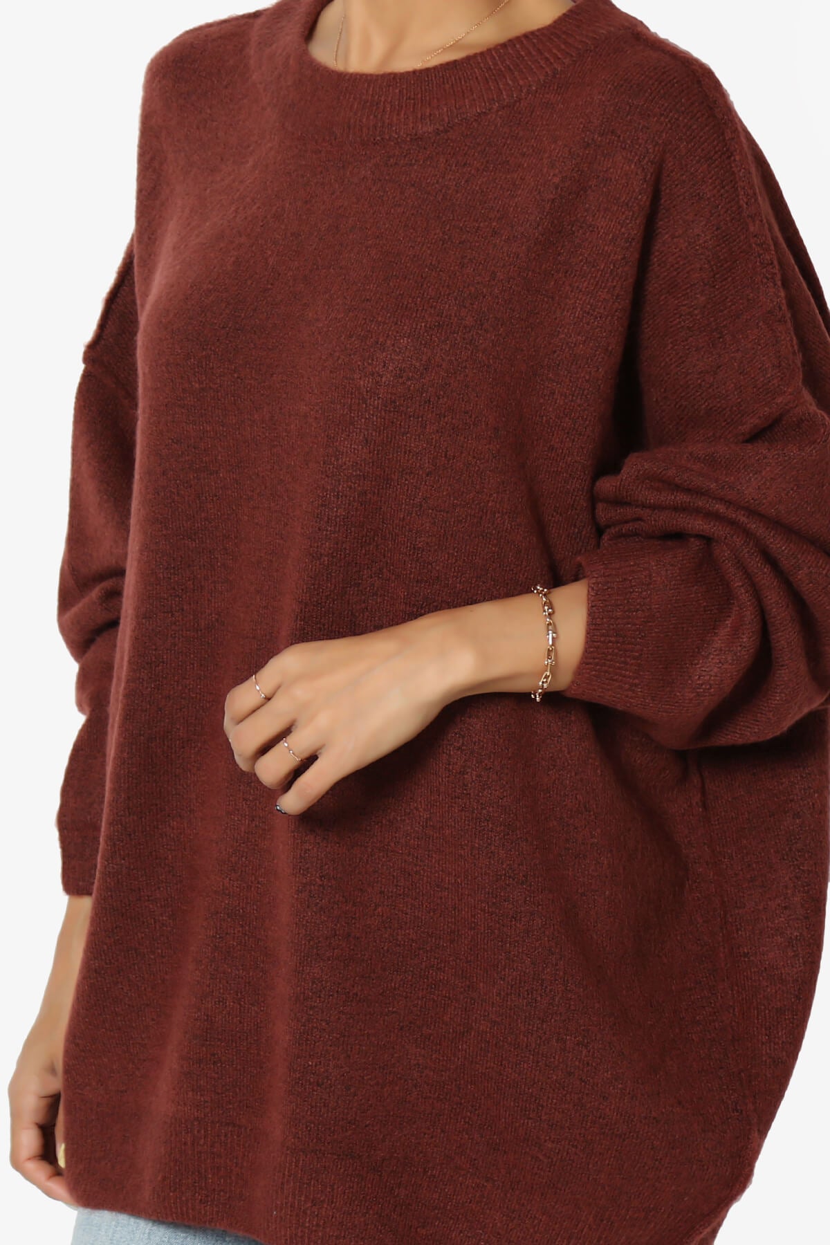 Troopa Oversized Melange Sweater PLUS