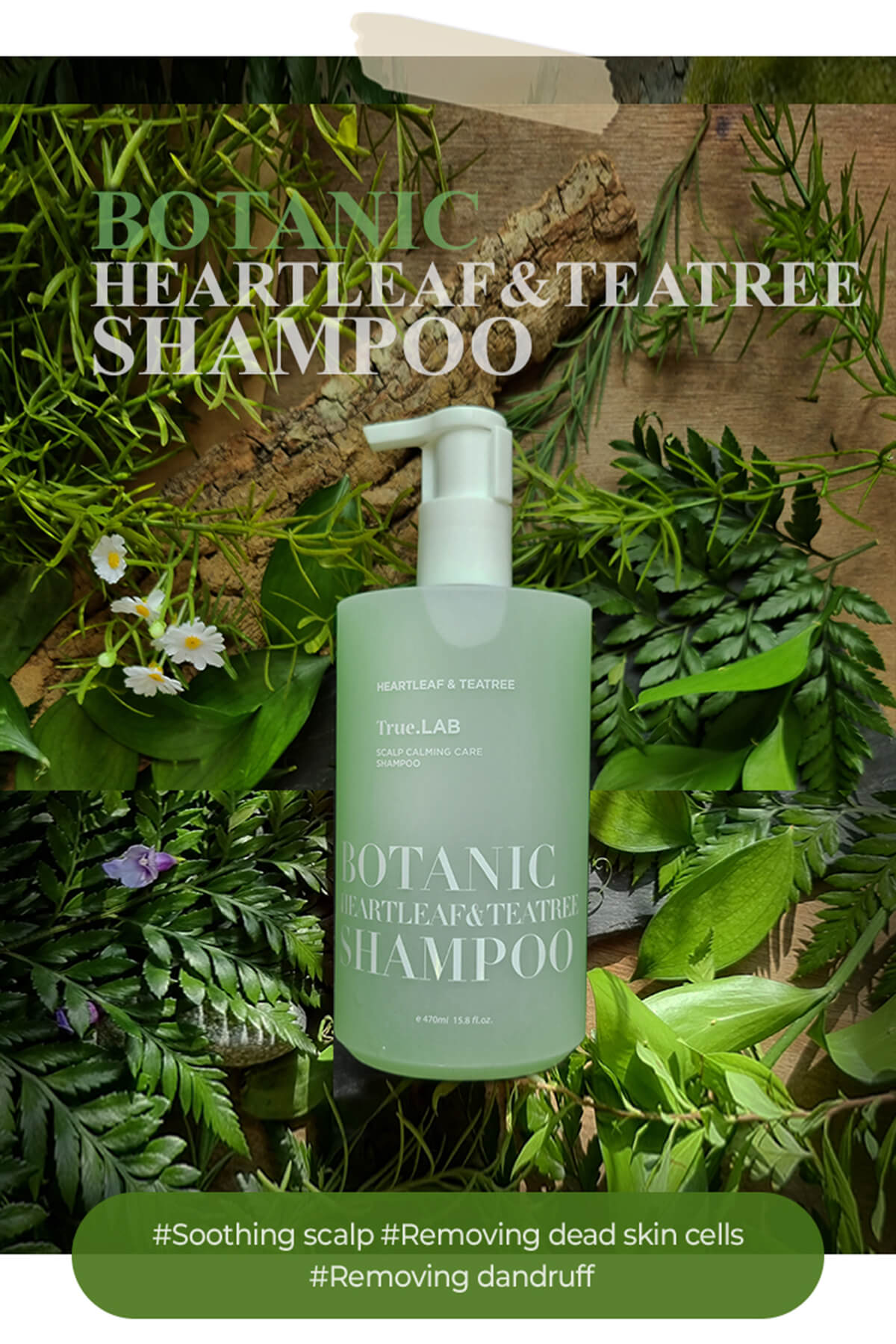 True.LAB Botenic Heartleaf Teatree Shampoo 470ml_2