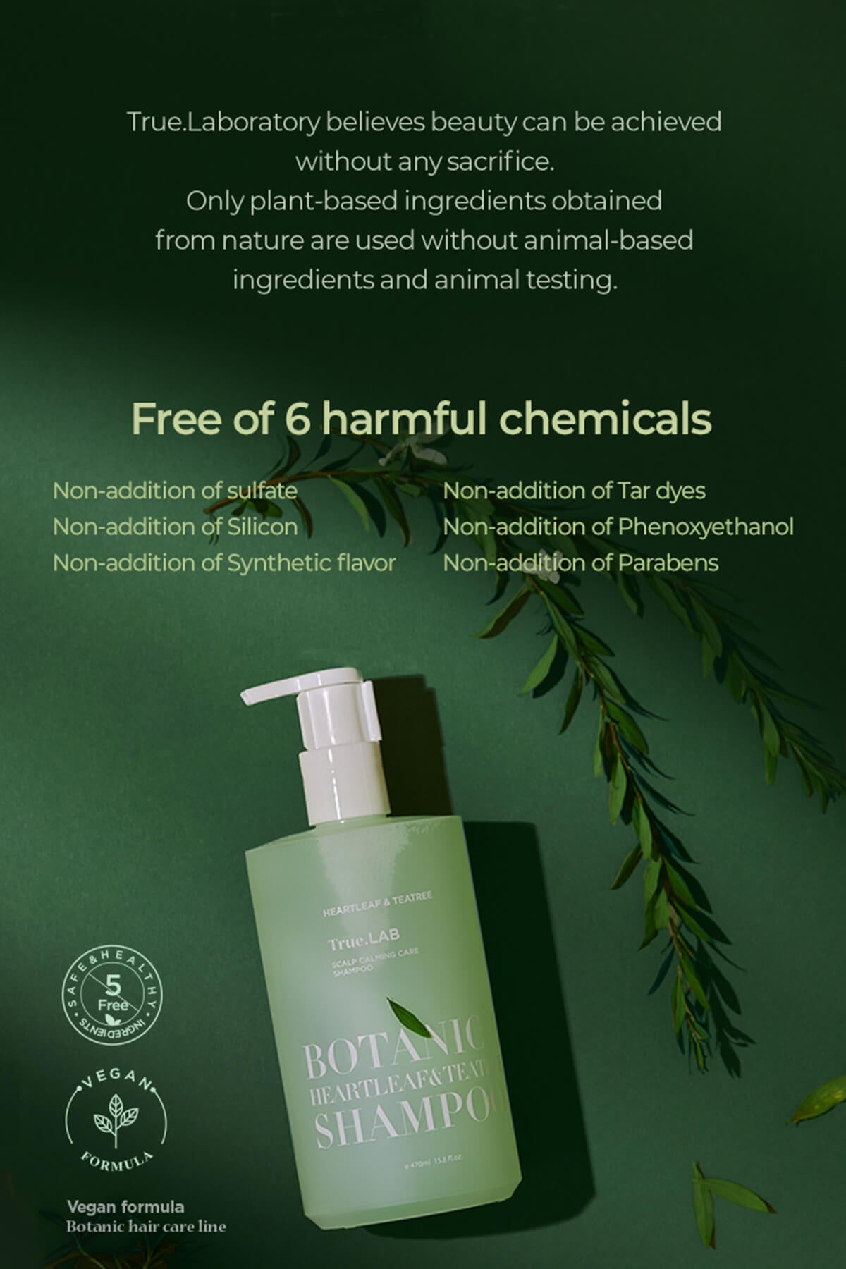 True.LAB Botenic Heartleaf Teatree Shampoo 470ml_6