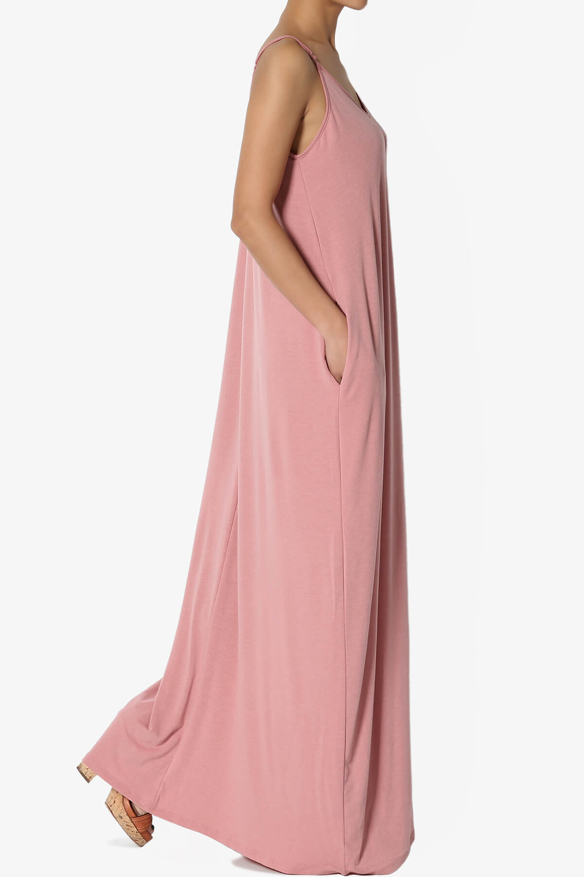 Venus Pocket Cami Maxi Dress DUSTY ROSE_4