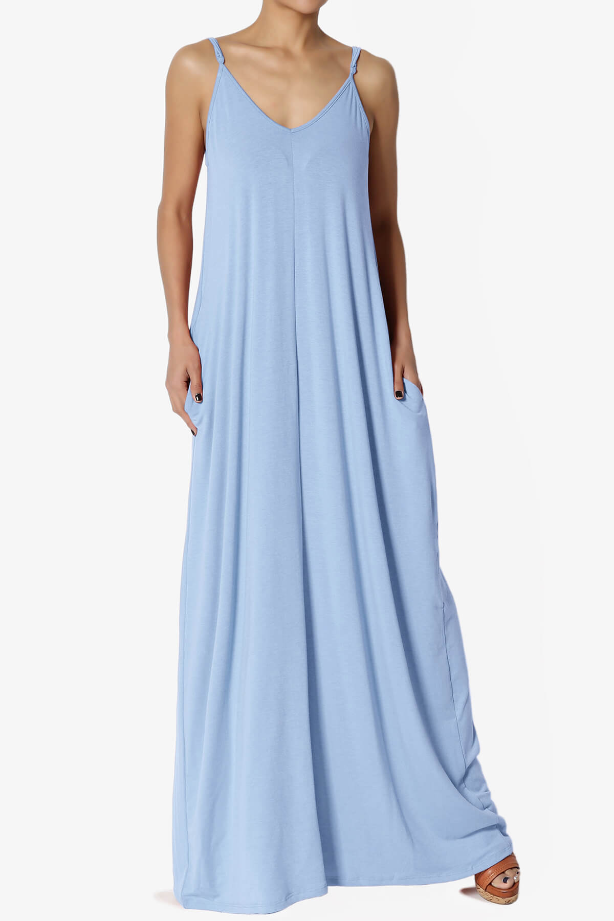 Venus Pocket Cami Maxi Dress LIGHT BLUE_1