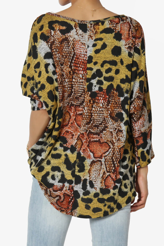 Wanda Printed Dolman Sleeve Top ANIMAL_2