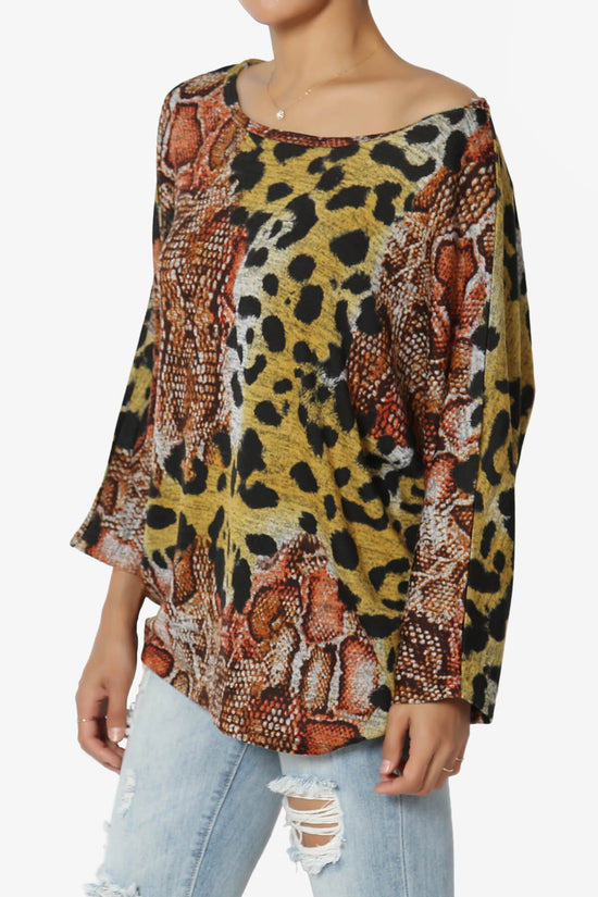 Wanda Printed Dolman Sleeve Top ANIMAL_3