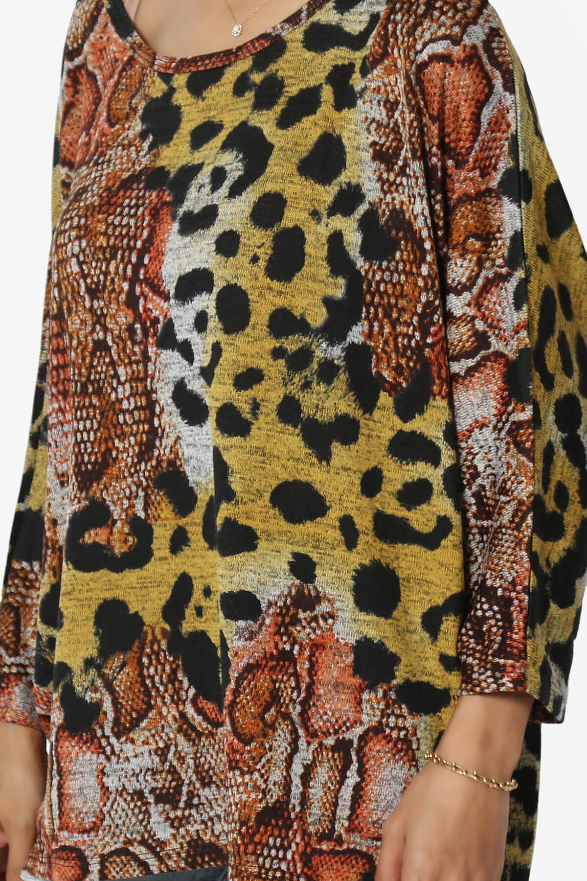 Wanda Printed Dolman Sleeve Top ANIMAL_5