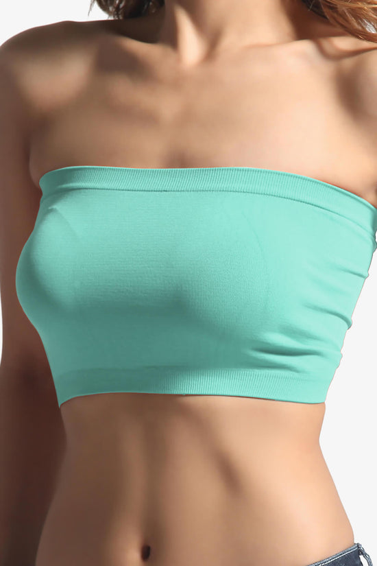 Load image into Gallery viewer, Wendi Seamless Crop Bandeau ASH MINT_2

