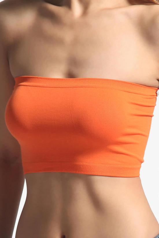 Wendi Seamless Crop Bandeau ORANGE_2